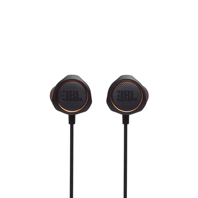 JBL Quantum 50 - Black - Wired in-ear gaming headset with volume slider and mic mute - Front image number null